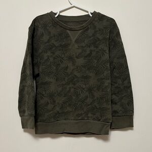 2/$10 Olive Green Patterned Boys Sweatshirt